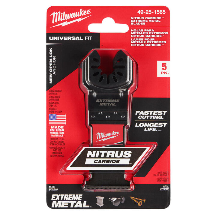 Milwaukee 1-3/8 Inch Carbide Oscillating Multi-Tool Blade Bundle, 15 Pieces, large image number 1