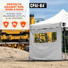 Ergodyne 10 Ft x 10 Ft Pop Up Tent Mesh Window Sidewall White, small image number 5