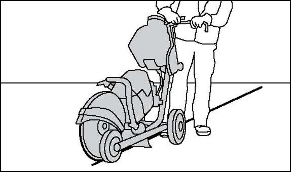 Husqvarna Construction KV 7 4-Gallon Pressurized Water Tank and Cutting Cart, large image number 3