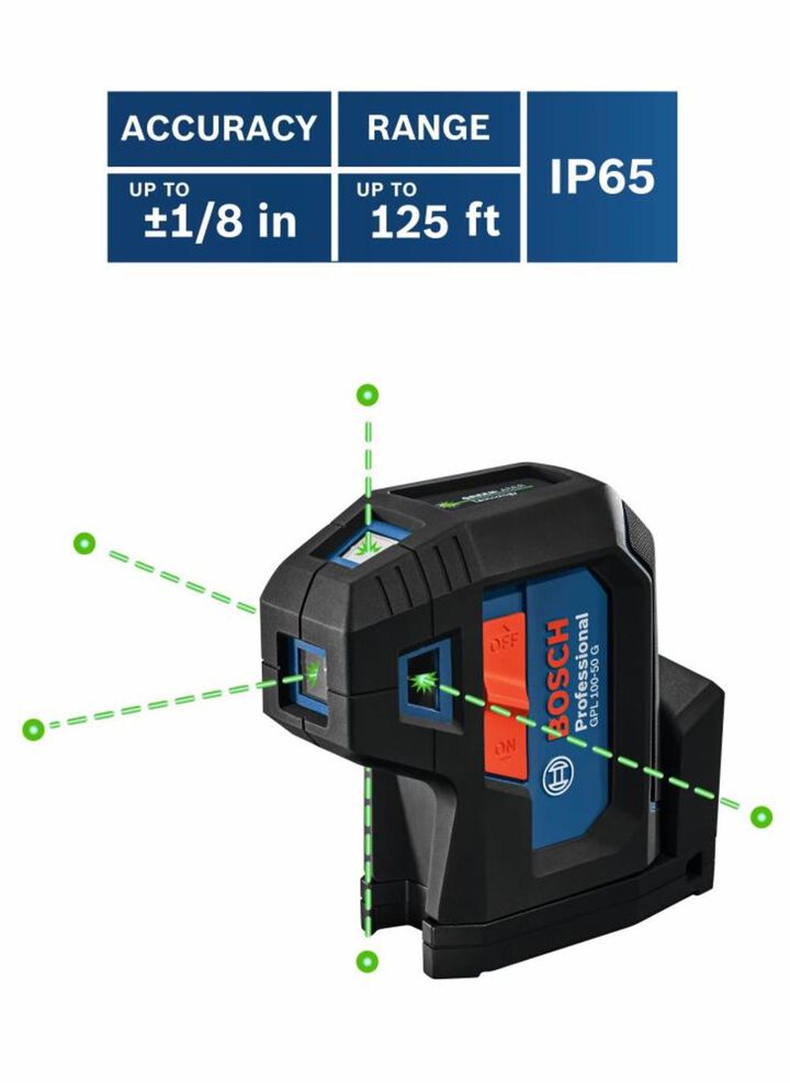 Bosch Promotional Bosch Green Beam Five Point Self Leveling Alignment Laser, large image number 7