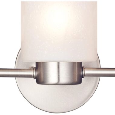 Westinghouse 60W Nickel Sylvestre Three Light Wall Light Fixture, large image number 3