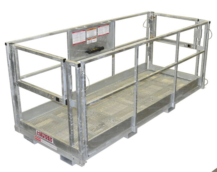 Marv Haugen Industrial Galvanized Aerial Work Platform 4x9'8in