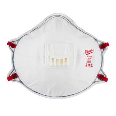 Milwaukee N95 Valved Respirator with Gasket, large image number 2