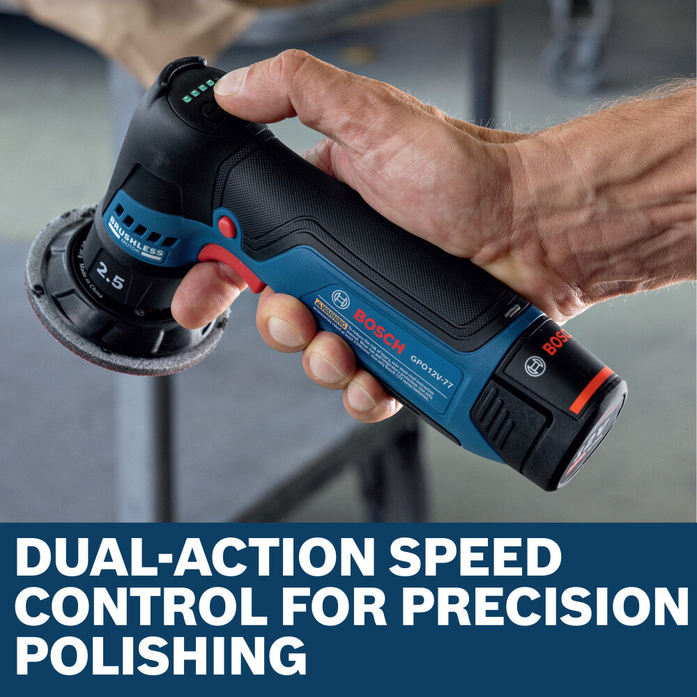 Bosch 12V Compact 3 Inch Rotary Polisher (Bare Tool), large image number 5