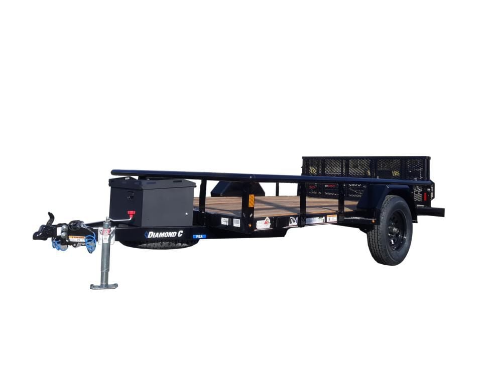 Diamond C PSA135L10X77 10 Ft. Premium Single Axle Open Utility Trailer