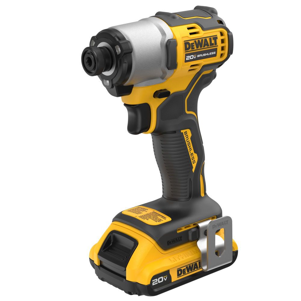 DEWALT 20V MAX Brushless Cordless 1/4 Inch Impact Driver Kit, large image number 8