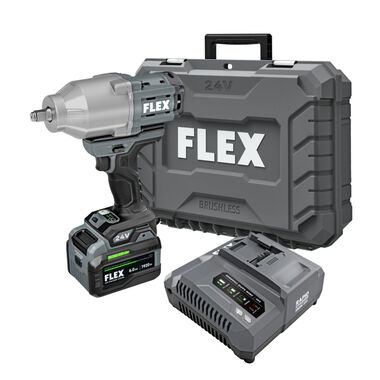 FLEX 24V 1/2in High Torque Impact Wrench Stacked-Lithium Kit, large image number 0