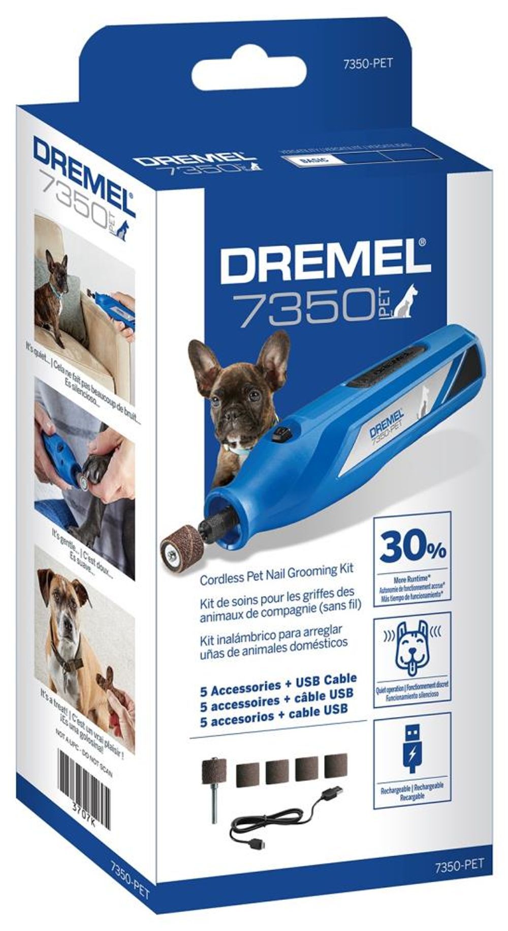 Dremel 4V Pet Grooming Cordless Rotary Tool Kit, large image number 4
