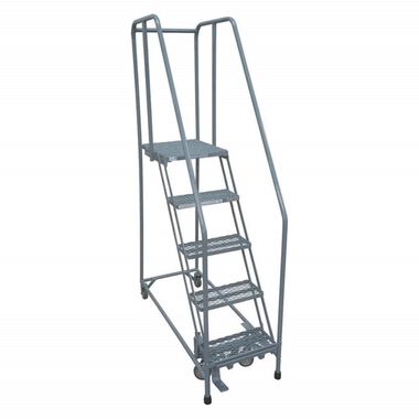 Cotterman Series 1000 5 Step X 26in W A3 Tread Step Ladder w/handrails, large image number 1