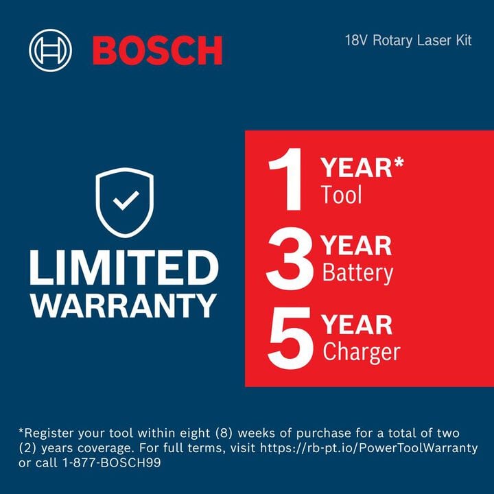 Bosch 18V REVOLVE4000 Connected Rotary Laser Kit, Reconditioned, large image number 13