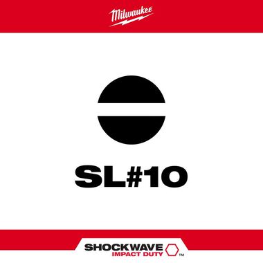 Milwaukee SHOCKWAVE 2 in. Impact Slotted 1/4 in. Power Bit, large image number 1