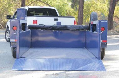 Air-Tow Trailers 12' 5in Drop Deck & Dump Trailer 74in Deck Width - 10000# Capacity, large image number 9