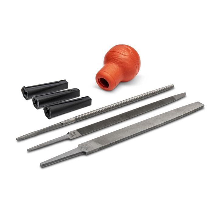 Crescent 7 Piece File Set with Short Round File Handle, large image number 1