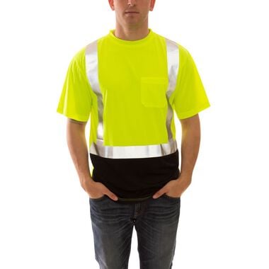 Tingley Job Sight Class 2 Black Front T-Shirt Short Sleeve Hi-Vis XL
