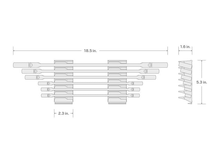Tekton Flex Head Ratcheting Box End Wrench Set, 6 Piece (1/4-13/16 Inch), large image number 6
