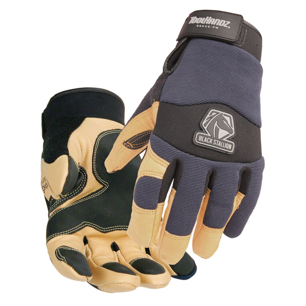 Black Stallion ToolHandz Pigskin Winter Mechanics Gloves, large image number 1