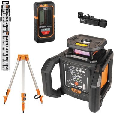 Klein Tools Self-Leveling Green Rotary Laser Level with Plumb Spot and Tripod