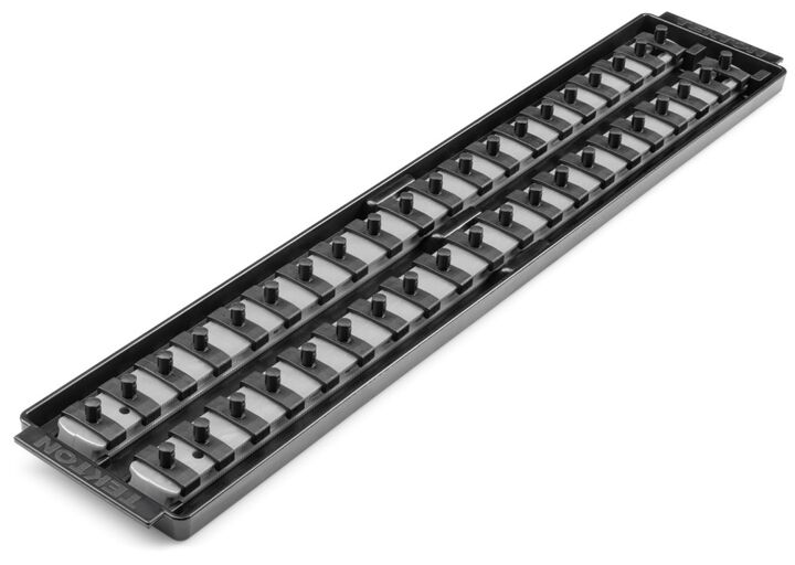 Tekton 40 Slot Universal Socket Organizer for 1/4 Inch Drive Sockets and Bit Sockets, Gray, large image number 1
