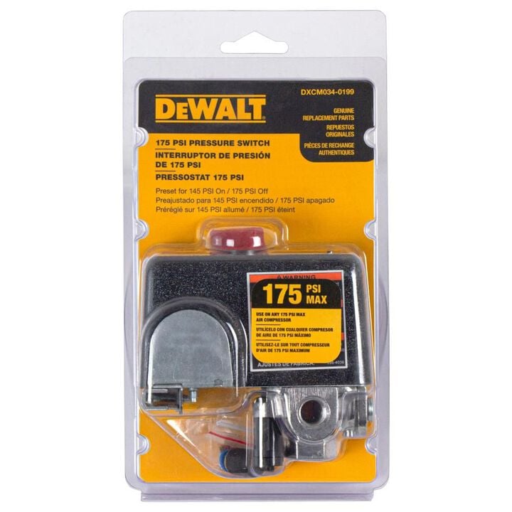 DEWALT 145-175 PSI Replacement Pressure Switch for Air Compressors, large image number 6