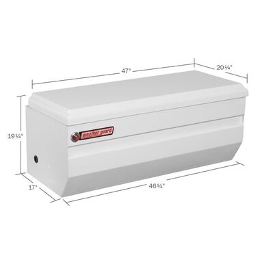 Weather Guard 47-in x 20.25-in x 19.25-in White Steel Universal Truck Tool Box, large image number 1