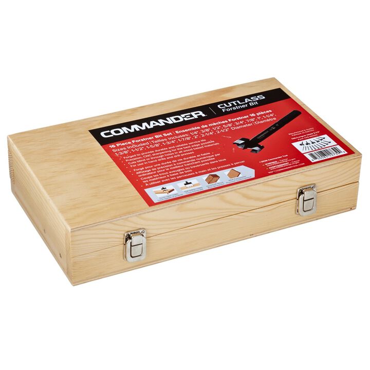 Commander Tool Steel Forstner Bit Set in Wooden Box 10 Pieces, large image number 13