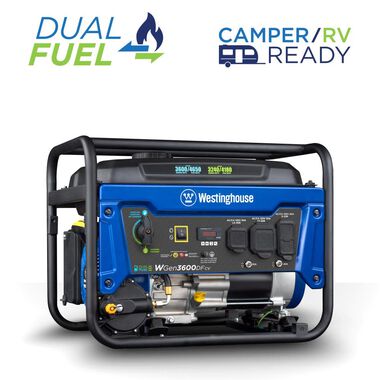 Westinghouse Outdoor Power Dual Fuel Portable Generator with CO Sensor