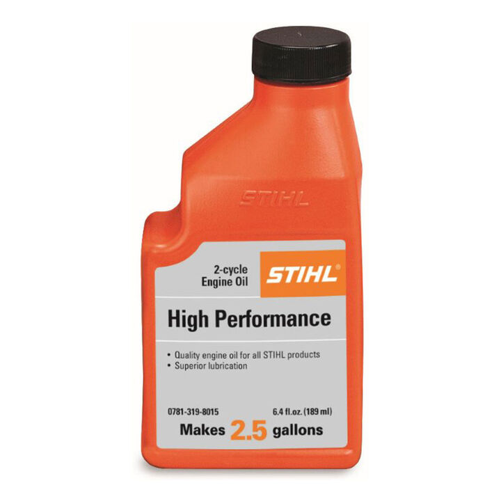 Stihl Blue High Performance 2-Cycle Engine Oil 50:1 2.5 Gal Mix 6.4 oz