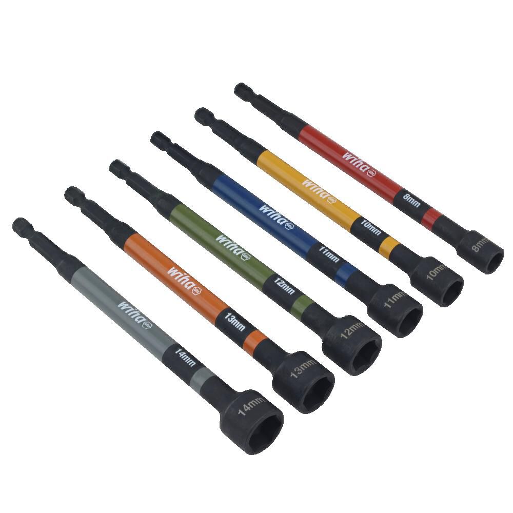 Wiha Nut Setter Color Coded Magnetic Metric Set 6pc, large image number 4