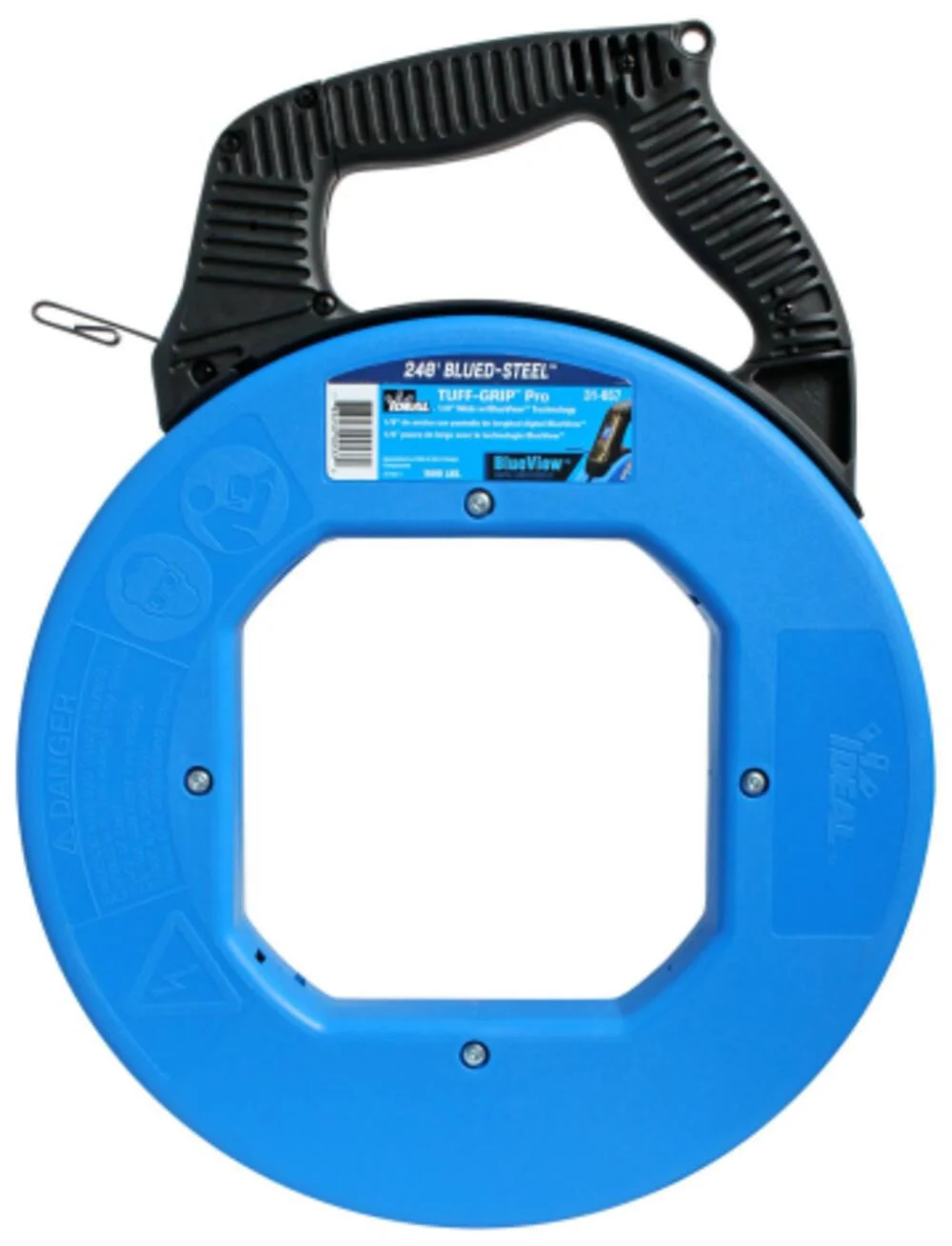 Ideal Industries 240 Ft. Blued-Steel Fish Tape with BlueView Display, large image number 1