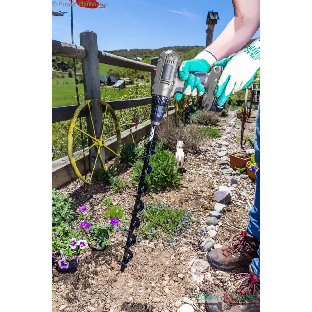 Power Planter 2 Inch x 30 Inch Steel Tree Planting Auger with HD Tip, large image number 10