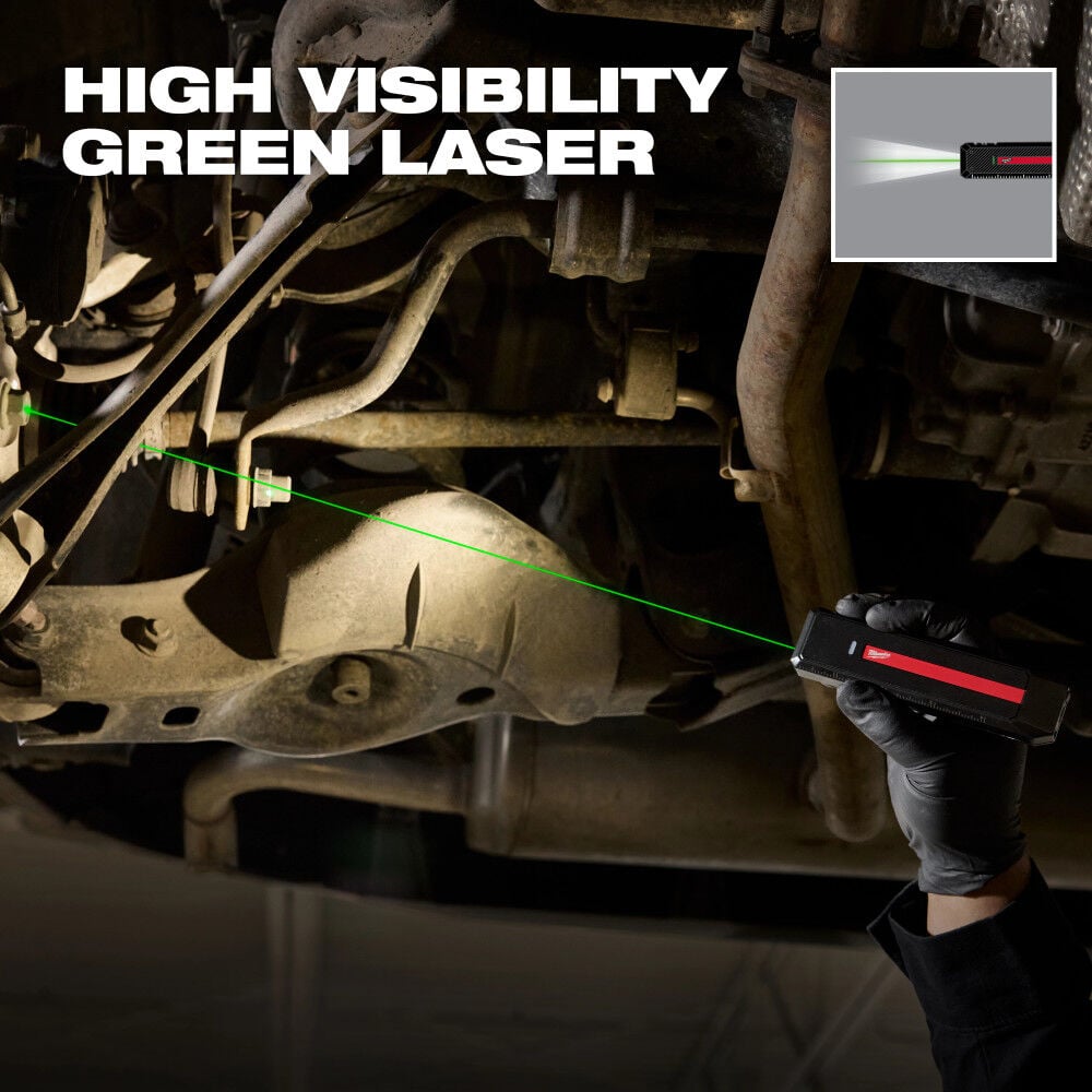 Milwaukee Rechargeable Flat Flashlight with Green Laser, large image number 6