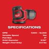 Milwaukee M18 Random Orbit Sander (Bare Tool), small image number 4