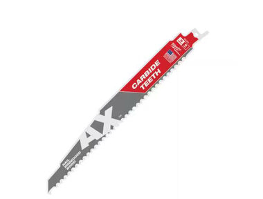Milwaukee The Ax with Carbide Teeth SAWZALLBlade 9 In. 5T, large image number 0