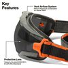 Klein Tools Compact Safety Goggles Gray Lens, small image number 2