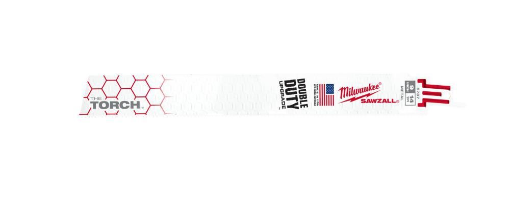 Milwaukee 9 in. 14 TPI THE TORCH SAWZALL Blade 5PK, large image number 14