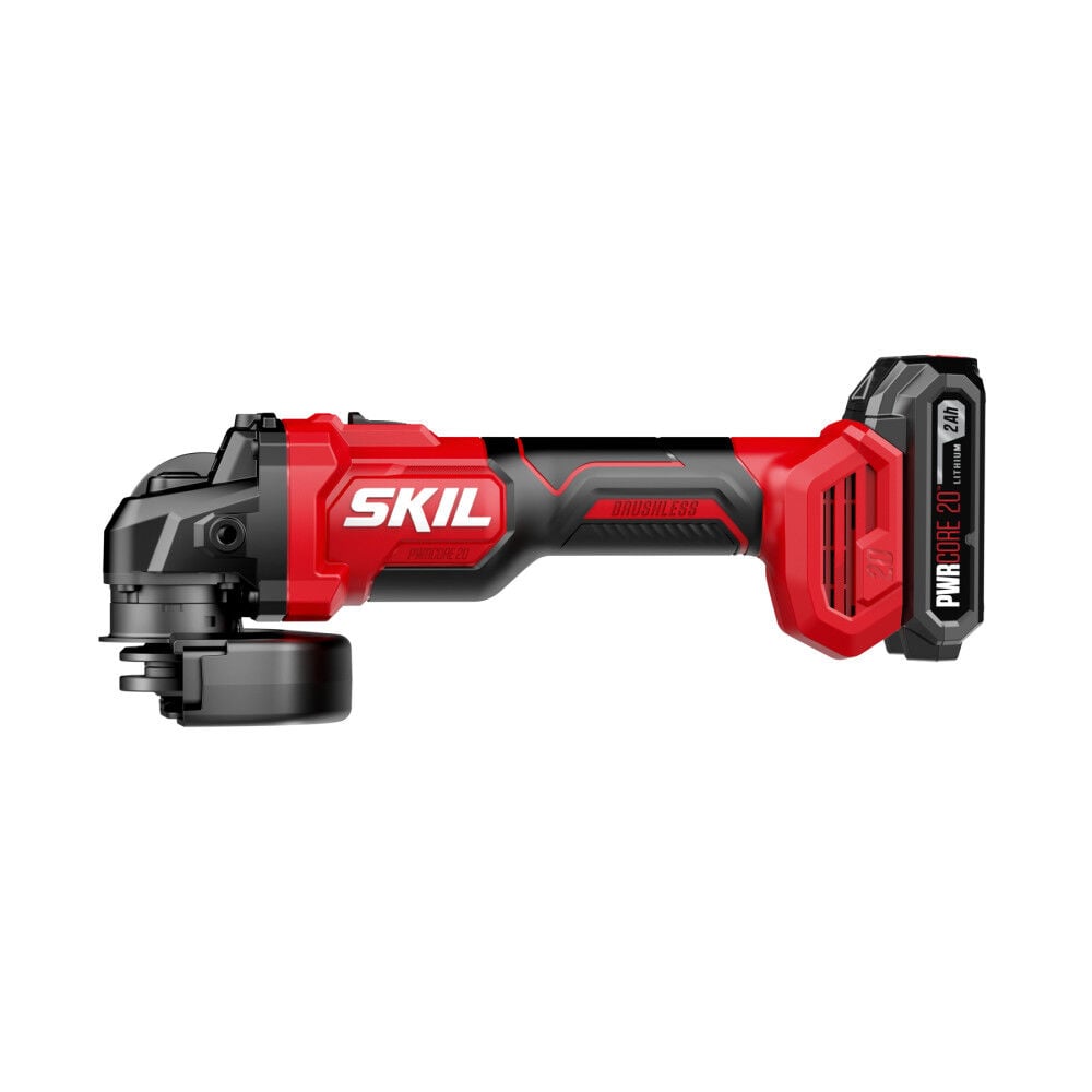 SKIL PWR CORE 20 Brushless 20V 4-1/2 Inch Angle Grinder Kit, large image number 4