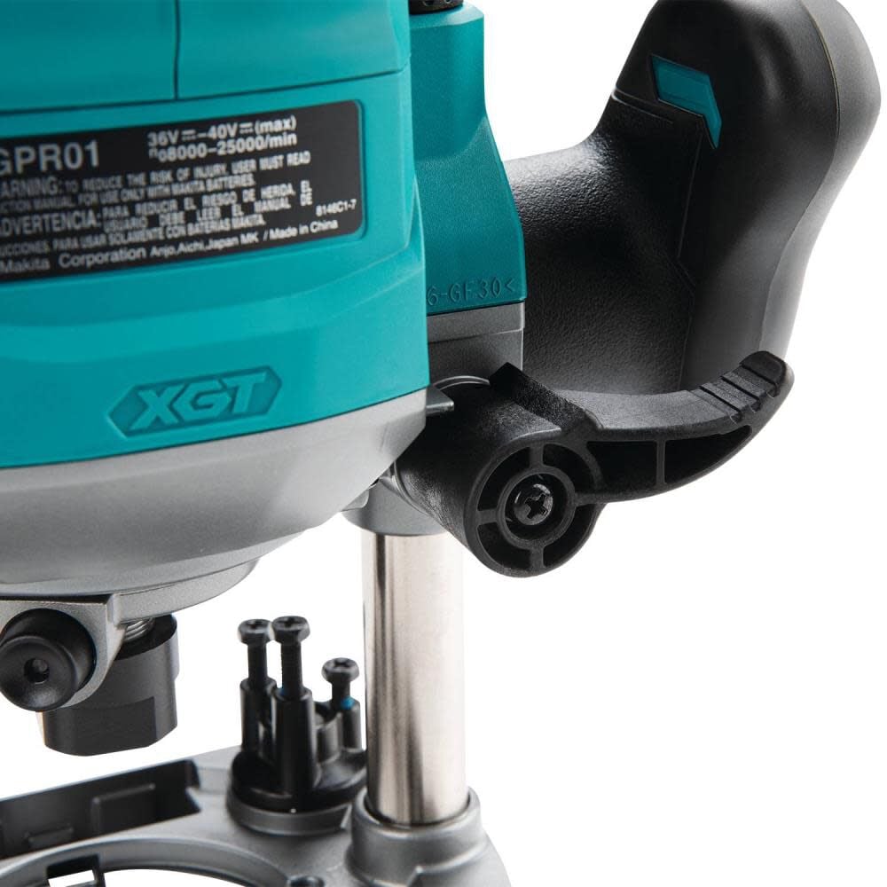 Makita 40V max XGT Brushless Cordless 2-1/4 Maximum HP Plunge Router & 5Ah Lithium Ion Battery Pack Bundle, large image number 8