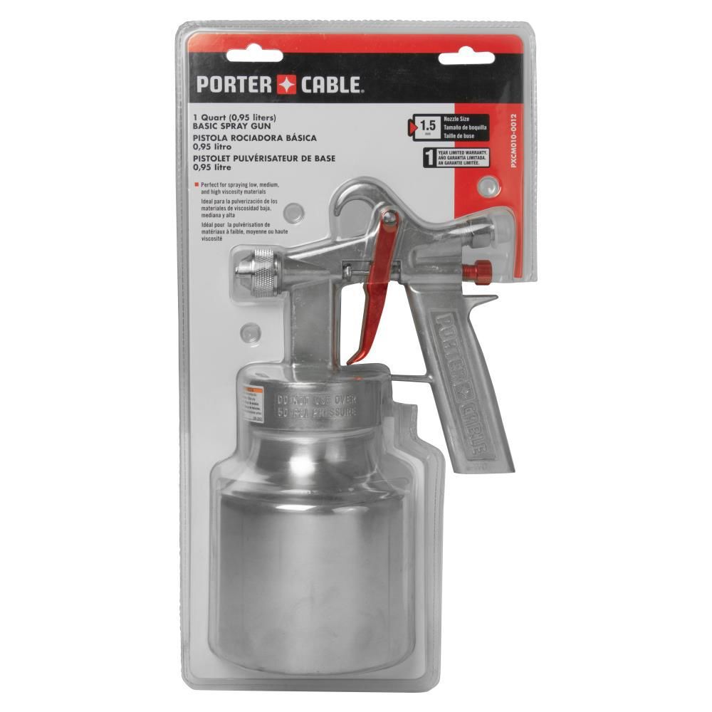 Porter Cable 1 Quart 50 PSI Basic Spray Gun, large image number 12