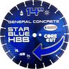 Diamond Products H8B Star Blue High Speed 14 Inch Segmented Rim Diamond Blade for General Purpose Concrete, small image number 1