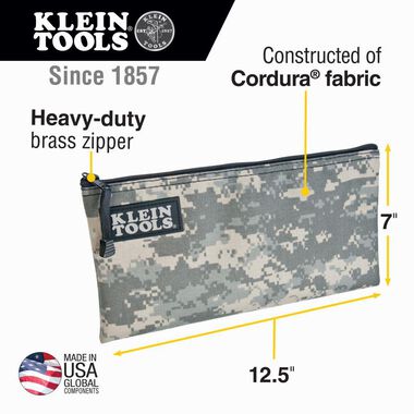 Klein Tools Camouflage Zipper Bag, large image number 1