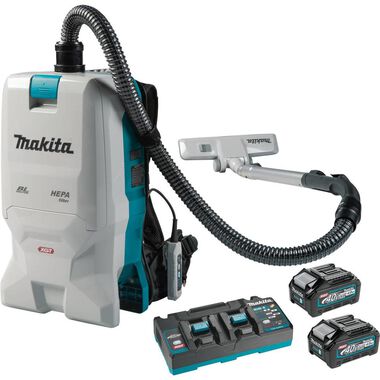 Makita 40V max XGT 6 Quart HEPA Filter Backpack Dry Vacuum Brushless Cordless Kit (4Ah)
