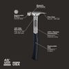 Stiletto TRIMBONE 10 Ounce Smooth Steel Face Hammer, Mallet Cap Kit Bundle, small image number 3