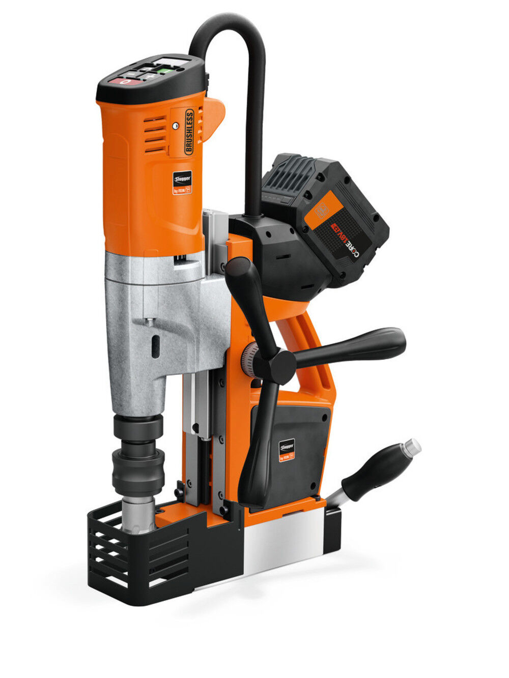 Fein 18V Universal Magnetic Base Drill up to 1-3/8 Inch Cordless Kit with 5 Cutters, large image number 2