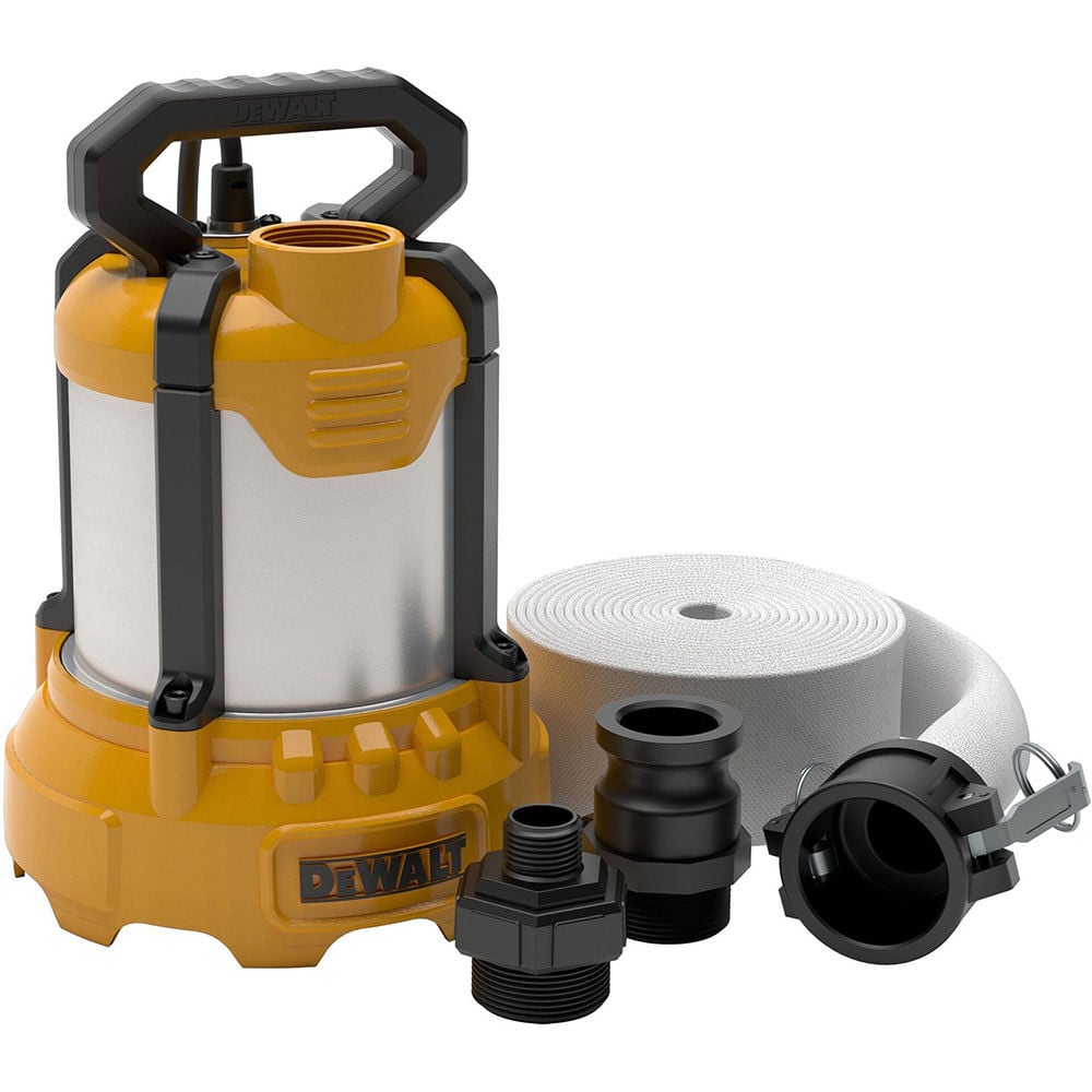 DEWALT Submersible Utility Pump 1/3 HP Aluminum with Hose Kit, large image number 1