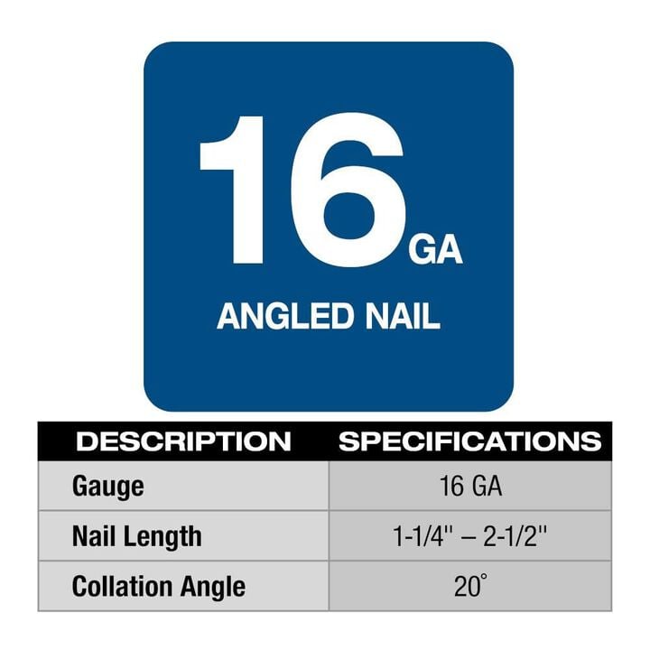 Milwaukee M18 FUEL 16 Gauge Angled Finish Nailer Kit, large image number 7