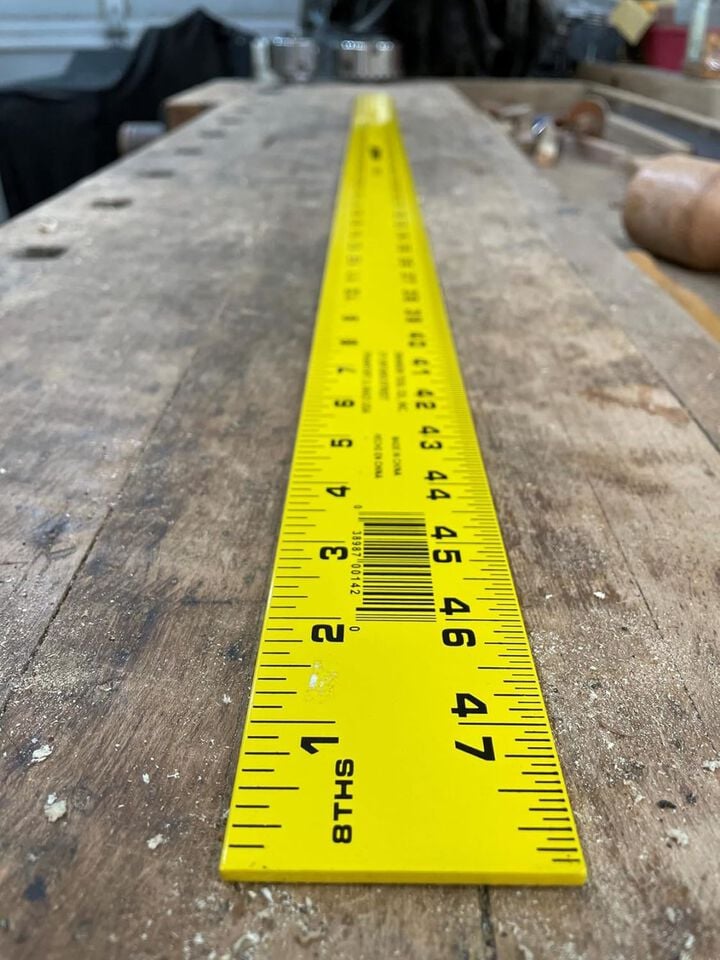 Swanson Tool 48 Inch Aluminum Alloy Straight Edge Ruler, Yellow/Black, large image number 3
