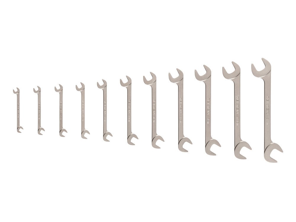 Tekton Angle Head Open End Wrench Set, 11-Piece (1/4-3/4 Inch), large image number 1