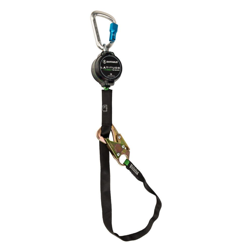Safewaze Latitude Pro Tie-Back 7 Ft. Single Web SRL-P: Alu Carabiner, 40 Inch Tie-back, large image number 1