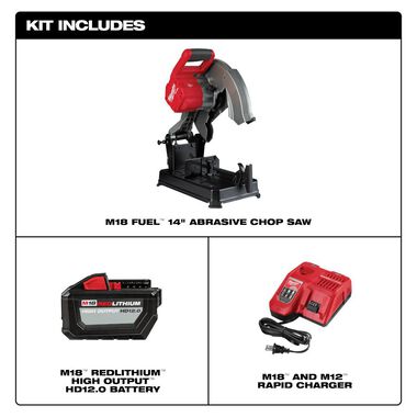 Milwaukee M18 FUEL Abrasive Chop Saw Kit 14inch, large image number 1