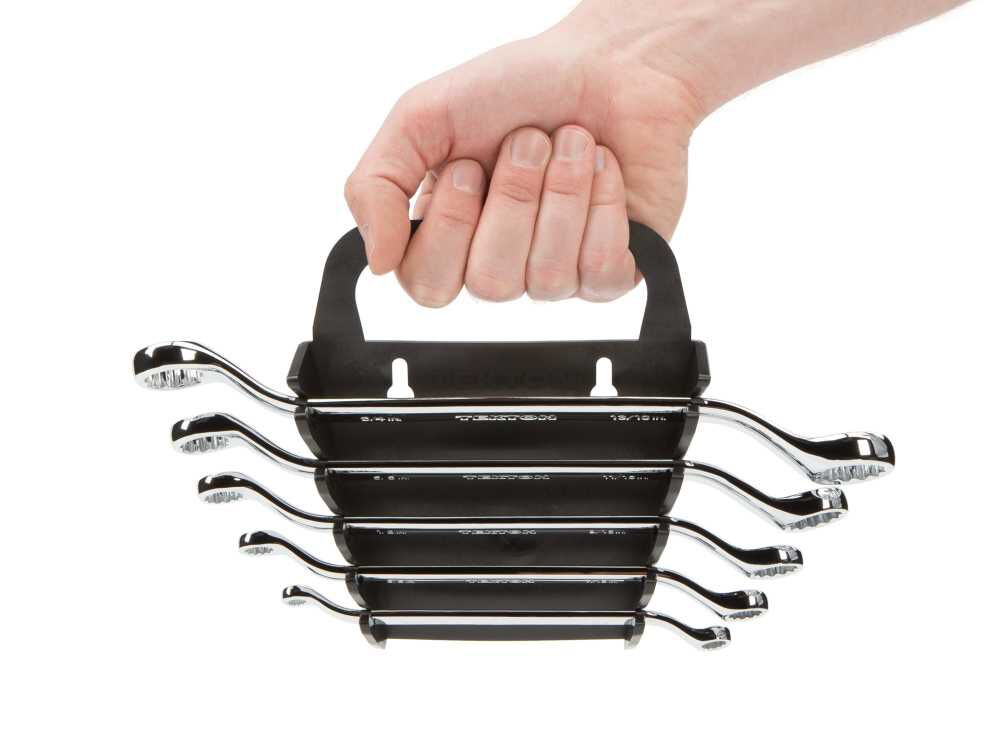 Tekton 45-Degree Offset Box End Wrench Set Holder, 5 Piece (1/4-13/16 Inch), large image number 6